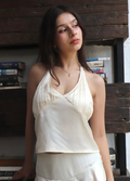 JULIET PLEATED HALTER TOP