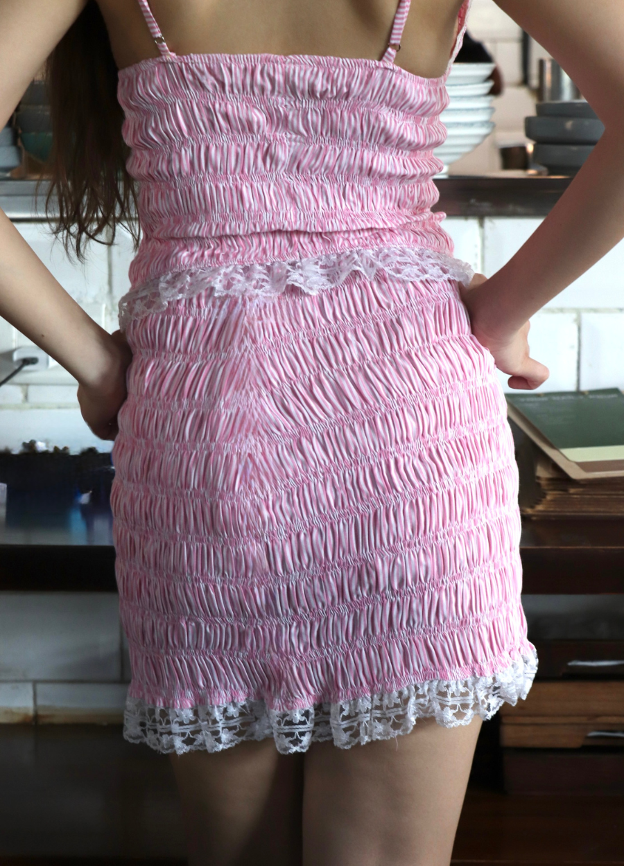 LOVERGIRL STRIPED SKIRT